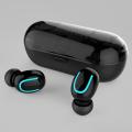 Q13S Bluetooth Wireless Binaural Tws Stereo Business Earbuds With Charging Bin - Black. 