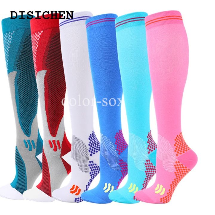 DISICHEN%20Fashion%202023%20High%20New%20Compression%20Socks%20Stockings%20Men%20Women%20Sports%20Socks%20For%20Marathon%20Cycling%20Football%20Varicose%20Veins%20Meias%20-%20Image%202