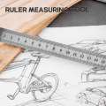 15cm 6 Inch Stainless Metal Ruler Measuring Tool. 