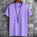 Round Neck Soft Feel Cotton T-shirt For Men. 