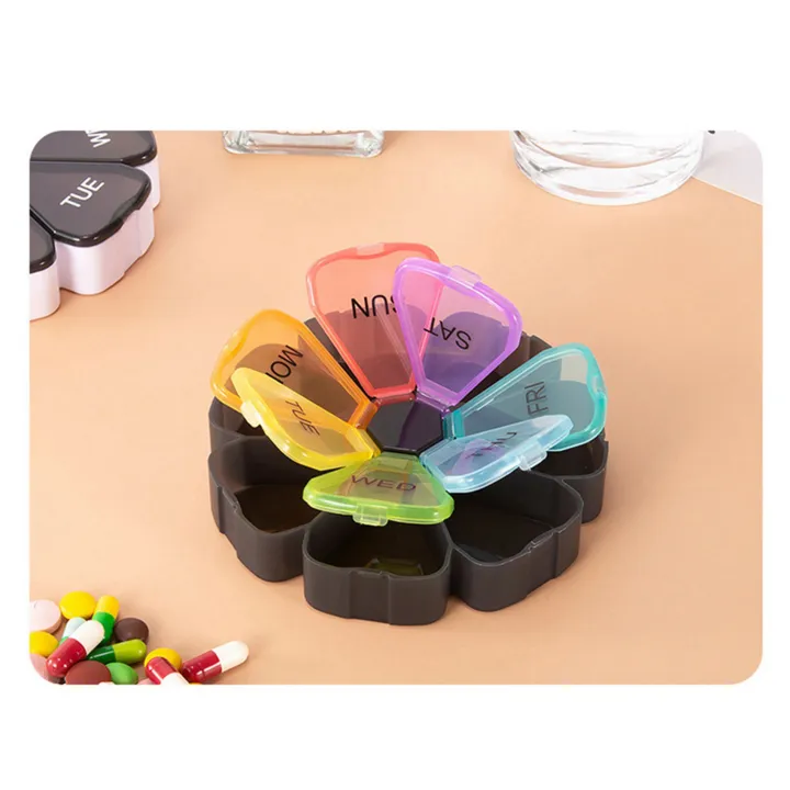 2X%20Round%20Portable%20Pill%20Box%20Medicine%20Planner%20Round%20Shaped%20Small%20Case%20Weekly%20Pill%20Organizer%207-Sided%20Pill%20Reminder%20-%20Image%202