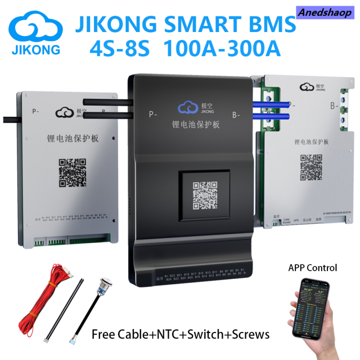 Anedshaop JIKONG JK BMS Smart BMS 4S~24S Heat CAN RS485 BT APP 0.4A~2A ...