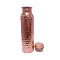Copper Water Bottle Textured. 