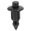 50x Plastic Rivet Bike Fairing Trim Panel Fastener Clips 6mm for Black. 