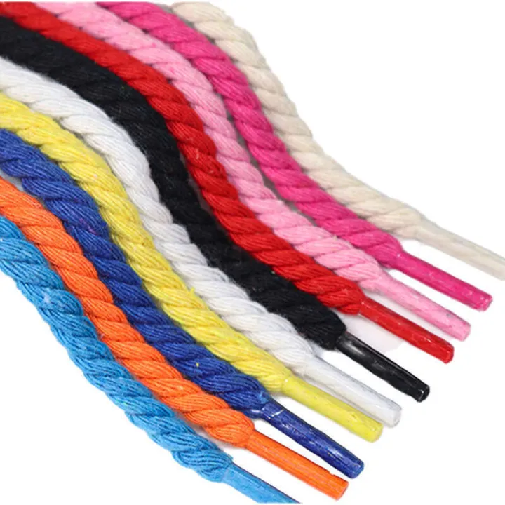 Kuro%20Gold%20Shoelaces%20Compatible%20with%20Air%20Force%20One%20Polyester%20Cotton%20Fine%20Hemp%20Rope%205mm%20Wide%20Black%20Warrior%201%20-%20Image%204