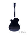 Mantra Karma Black Acoustic Guitar [Non EQ] With Bag, Pick, String, Strap And Capo. 