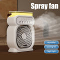 Portable 3 In 1 Fan AIr Conditioner Mini Air Cooler LED Night Light Air Humidifier Spray Mist Fan Electric Fan For Office Home. 