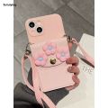Sutuiying 3d Fancy Card Slot Soft Case for Iphone 15 14 12 Pro Max 2025 1311 X Xr 7 8 plus with Hanging Rope Silicone Cover. 