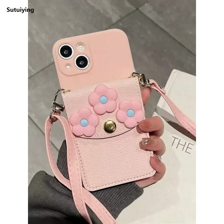 Sutuiying%203d%20Fancy%20Card%20Slot%20Soft%20Case%20for%20Iphone%2015%2014%2012%20Pro%20Max%202025%201311%20X%20Xr%207%208%20plus%20with%20Hanging%20Rope%20Silicone%20Cover%20-%20Image%203