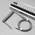 1.8M Type C Mechanical Keyboard Coiled Cable USB Keyboard Wire Mechanical Keyboard Aviator Desktop Computer Aviation Connector. 