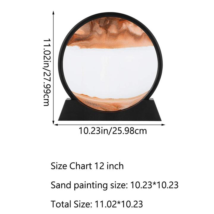 12inch%20Moving%20Sand%20Art%20Picture,3D%20Deep%20Sea%20Sandscape%20in%20Motion%20Display%20Flowing%20Sand%20Frame%20Flowing,Round%20Glass%20Grit%20Photo%20Hourglass%20(Blue,%2012inch)%20-%20Image%202