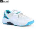Sega Reach White / Sky Cricket Shoes For Men. 