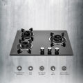 KAFF 3 Burner Built-In-Hobs | Crista CRH 603 | 60cm | Auto Electric Ignition | Black Tempered Glass (8 mm Thick). 