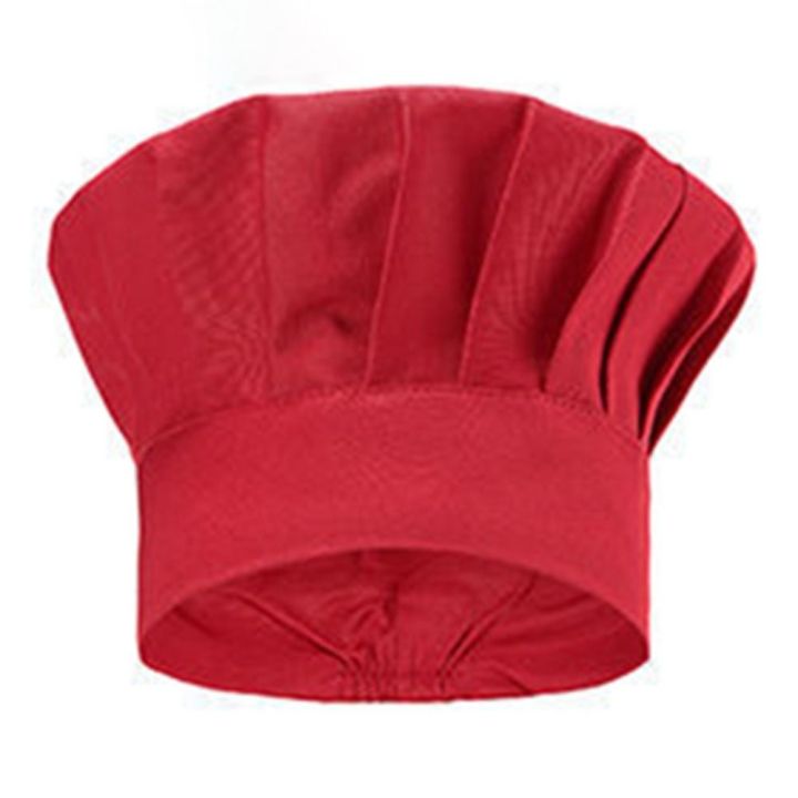 Catering Services Accessories Adjustable Mushroom Caps Washable Durable Chef Cap White Resuable Cook Hats Restaurant