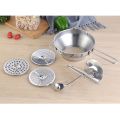 Stainless Steel Kitchen Mill, Straining & Grating Fruits & Vegetables Easy to Clean & Durable Quality. 