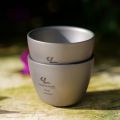 50Ml Outdoor Portable Titanium Tea Cup Titanium Wine Cup Small Tea Cup for Camping Hiking. 