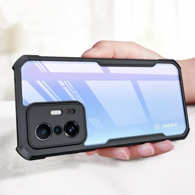 Xiaomi Mi 11T 5G / Mi 11T Pro 5G Cover (Both Same Size) Transparent With Bumper Cover Case -Non Yellowing