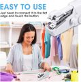 Mini Portable Sewing Machine, Portable Sewing Machine, Mini Cordless Handheld Electric Stitch Tool for Fabric, Clothes, Kids Cloth. 