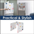Dust Cover With Storage Pockets For Fridge and Washing Machine, Waterproof Dust Proof Refrigerator Fridge Cover. 