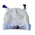 Newborn Cute Bunny Nose Baby Soft Cotton Topi Cap For Boy And Girl CS (0 to 6 months). 