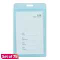 Id Card Holder Waterproof Card Set Of 75. 