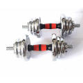 SPN's YORK 20 Kg Adjustable Chrome Dumbbell Set With Barbell Connector | Adjustable Dumbbell With Easy Grip Handle & Barbell Connector - 20Kg. 