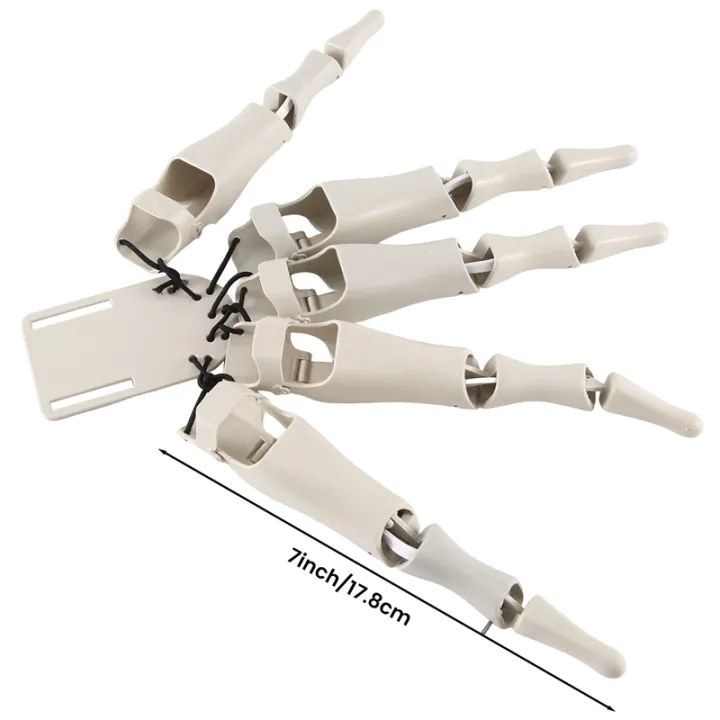 1%20Set%20White%20Plastic%20Halloween%20Articulated%20Finger%20Realistic%20Skeleton%20Hands%20Finger%20Glove%20-%20Image%202
