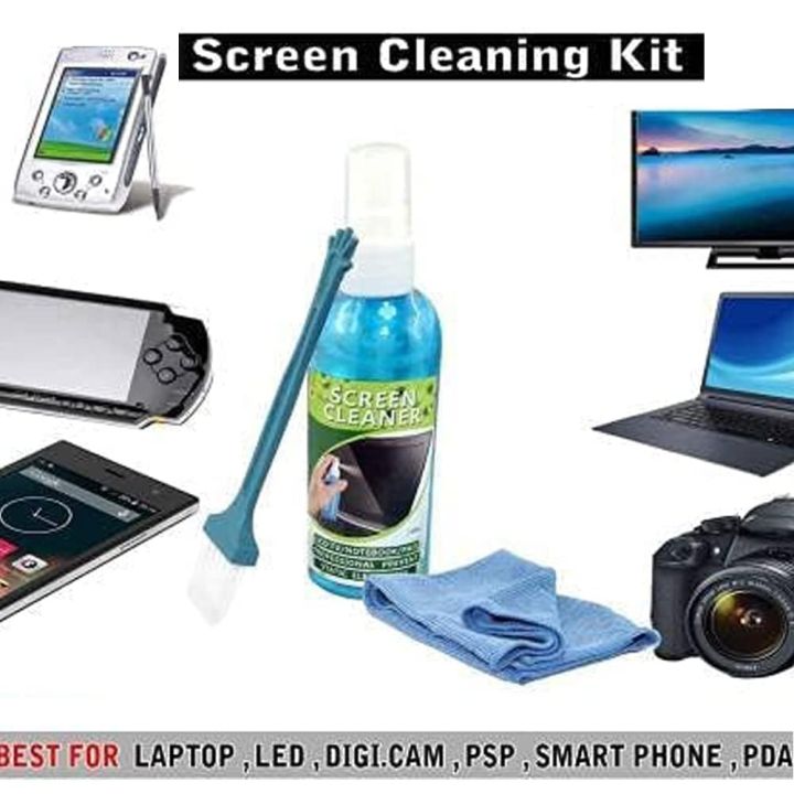 NIGSUR%202-Pack%203%20in%201%20Screen%20Cleaning%20Kit%20with%20Brush%20and%20Micro%20Fiber%20Cloth%20for%20PC%20Laptops%20LCD%20LED%20Mobiles%20&%20TV%20-%20Image%205