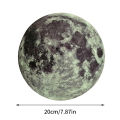 20cm Three-colour Luminous Moon 3D Wall Sticker For Living Room Decor Bedroom Decoration Home Decals Glow In Dark Wallpaper. 