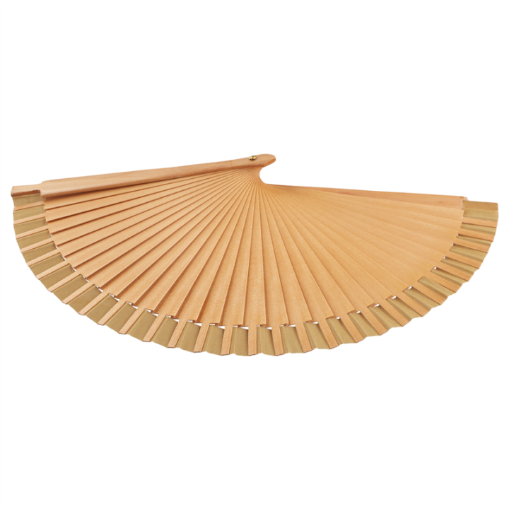 Plain Pure Wood Folding Fan Modern Classical Dance Performances Hand Fan Art Craft F