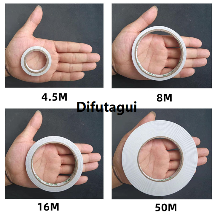 Difutagui%208M%20Double%20Sided%20Tape%20Double%20Sided%20Tape%20White%20Strong%20Ultra-thin%20Luxury%20High-adhesive%20Cotton%20Double-sided%20Tape%20Super%20Strong%20Paper%20Tape%20-%20Image%202