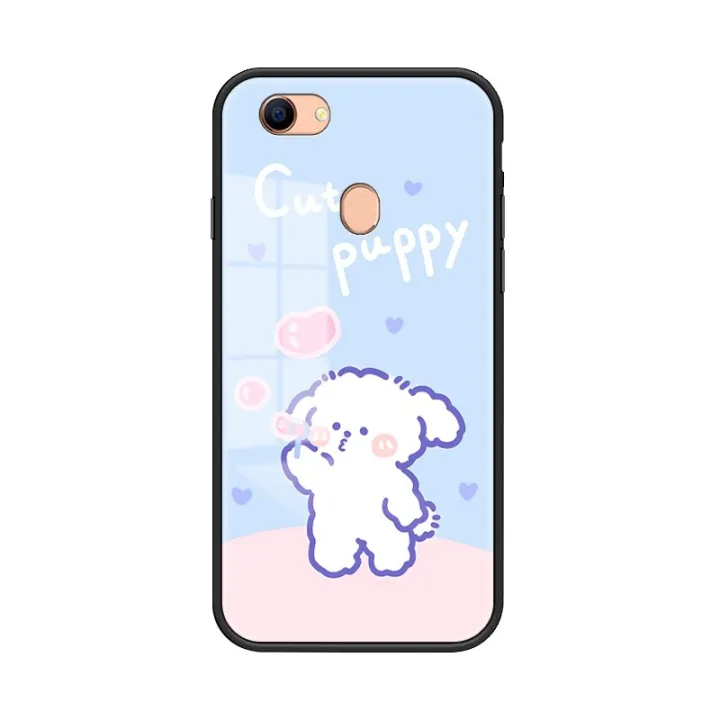 lthmy%20for%20OPPO%20F5%20Tempered%20Glass%20Casing%20Soft%20TPU%20Edge%20Protection%20Hard%20Shockproof%20Fashion%20Back%20Cover%20-%20Image%205