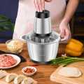 2L Electric Chopper - Stainless Steel Meat Grinder / Vegetable Chopper Multi-functional Food Processor. 