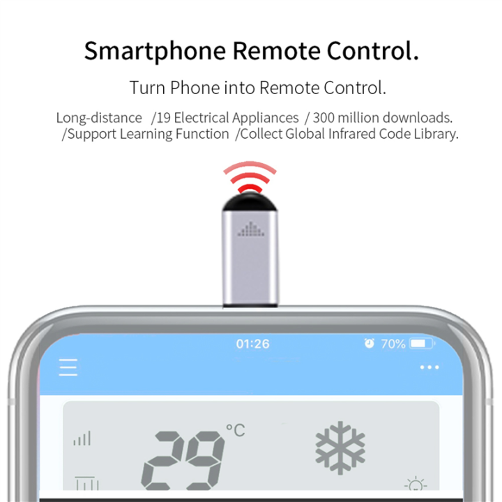 NAMUNY%202X%20Wireless%20Smart%20Phone%20IR%20Transmitter%20Infrared%20Blasters%20Mini%20Remote%20Controller%20for%20Android%20Type%20C%20-%20Image%202