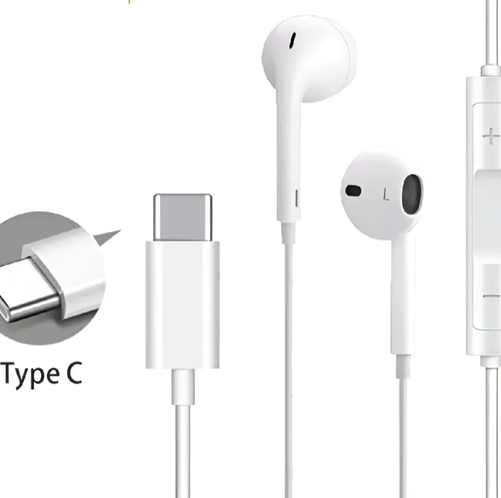 Type C Wired Earphone With Mic For All Type C Mobile Phone