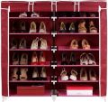 Double Capacity Shoe Rack (UT02) - Multi-Layered Easy To Install And Portable Shoe Rack With Zip Cover |. 