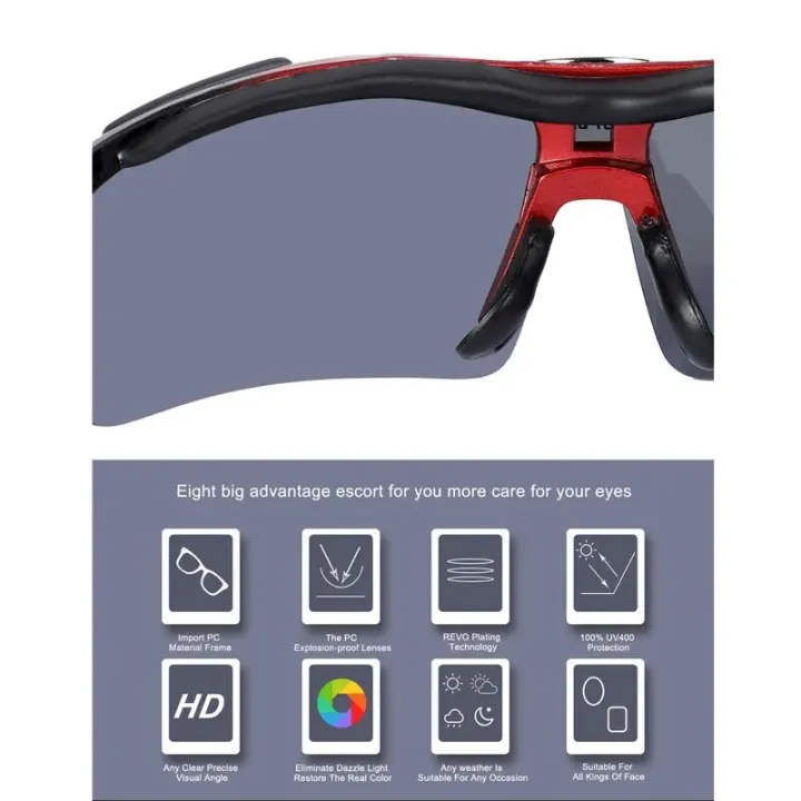 WEST%20BIKING%20Cycling%20Glasses%20MTB%20Road%20Sport%20Sunglasses%20Riding%20Fishing%20UV400%20Protection%20Goggles%20Eyewear%20Unisex%20Sun%20Glasses%20-%20Image%204