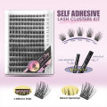 Huangdian Fashion  ETVITE Self-Adhesive False Eyelashes 156pcs Adhesive-Free False Eyelashes Getting Started Easy One Minute Out Mixed Sizes. 