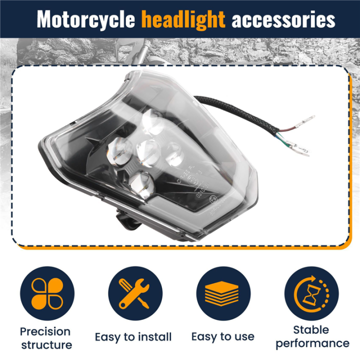 NAMUNY%203X%20Dirt%20Bike%20LED%20Headlight%20for%20Pit%20Bike%20ATV%20TC%20FE%20TE%20EXC%20XCW%20SXF%20SX%20125%20250%20300%20350%20450%20500%20530%20-%20Image%204