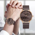 NAVIFORCE NF3008 Date Function Stylish Elegant Casual Quartz Watch For Men - Coffee. 