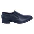 Black Leather  Matt Finish None Lace Black Horse  Formal Shoes For Men. 