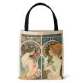 Eco-friendly Canvas Bag Reusable Canvas Digital Printed Tote Bag Handbag for Grocery Shopping Carry Eco-conscious Consumer Market Bag Casual. 