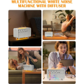 ARELENE White Noise Machine Diffuser Air Aroma Diffuser Humidifier with 8 White Noise Adjustable, Night Light, Bluetooth Speaker. 