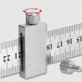 NCANRUI Metal Carpenter Carpentry Square Woodworking Tools Carpentry Steel Ruler Positioning Limit Block Measuring 200mm. 