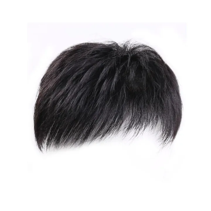 Natural%20Breathable%20Hair%20Extensions%20Synthetic%20Men%20Closure%20Wig%20Piece%20Men's%20Head%20Repair%20Block%20Forehead%20Baldness%20Cover%20Hat%20Wigs%20-%20Image%204