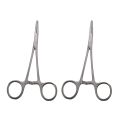 NAMUNY 2X New 5 inch Fishing Stainless Steel Straight Hemostat Forceps Locking Clamps. 