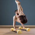 Calisthenics Parallettes Pine Wood. 