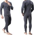 Solid Cotton & Poyester Mix Thermal Inner Set For Men | Warm Winter Thermal Inner Set For Men | Made In India. 