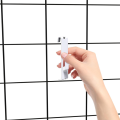 30Pcs Gridwall Hooks Hangers,Grid Panel Hooks Grid Wall Hook Grid Wall Accessories Wire Grid Hook Grid Shelf Hooks Easy Install White. 