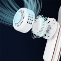 Portable Neck Fan Semiconductor Refrigeration Mini Fan -White. 